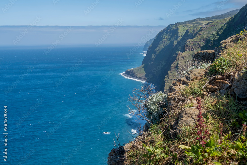 Küste von Ponta do Pargo, Steilküste, Madeira, Portugal