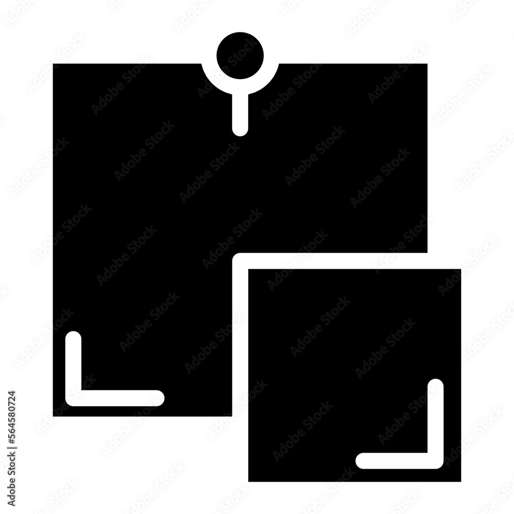 notice paper glyph notice paper glyph