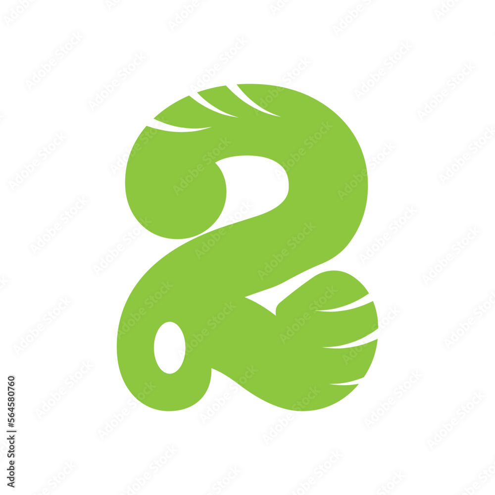 two or 2 green leaf logo icon simple. two or 2 green leaf logo icon simple.