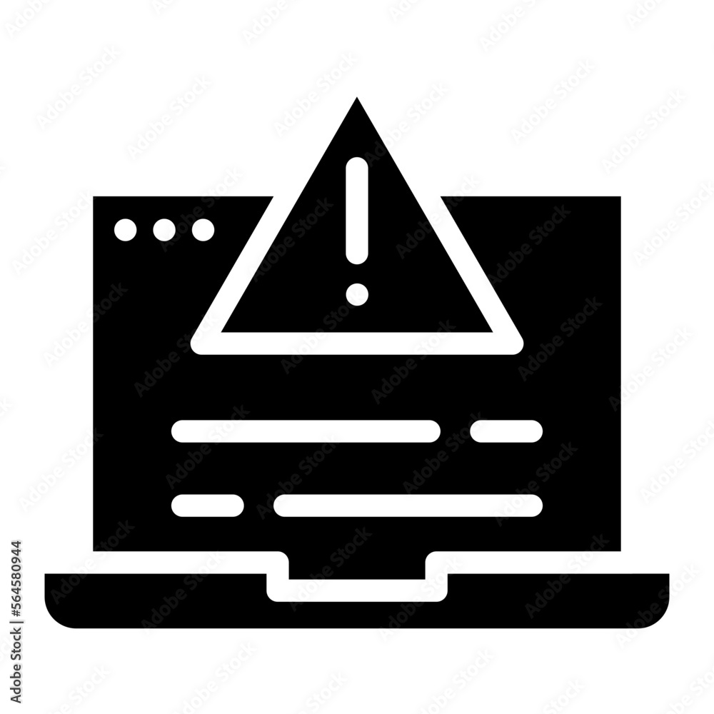 laptop warning glyph laptop warning glyph