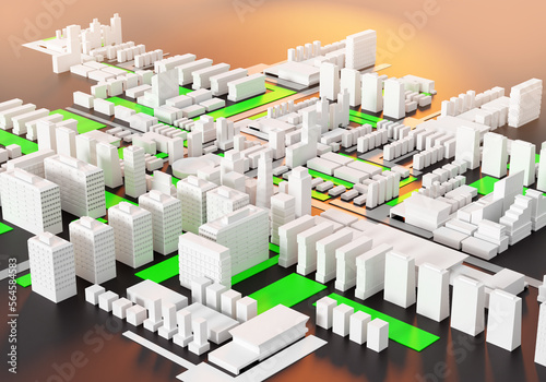 Urban architecture. Model s...