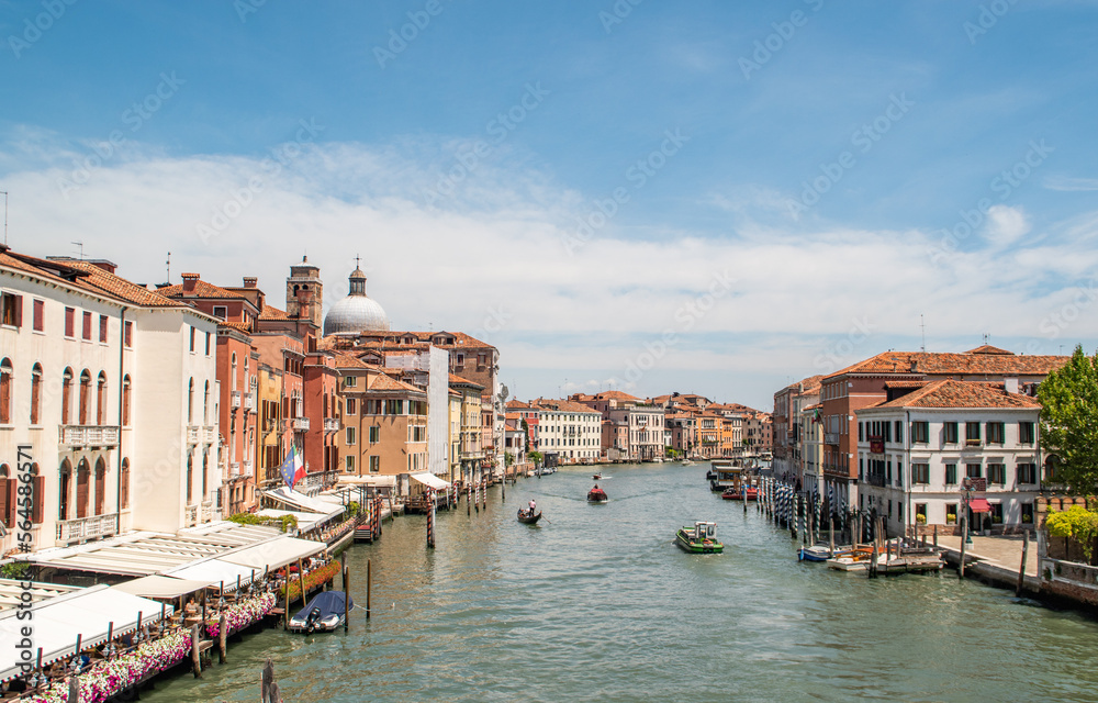 View to grand canal of Venice Italy 