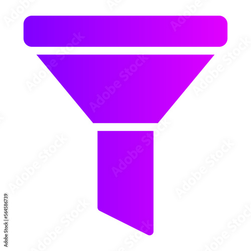 funnel gradient icon
