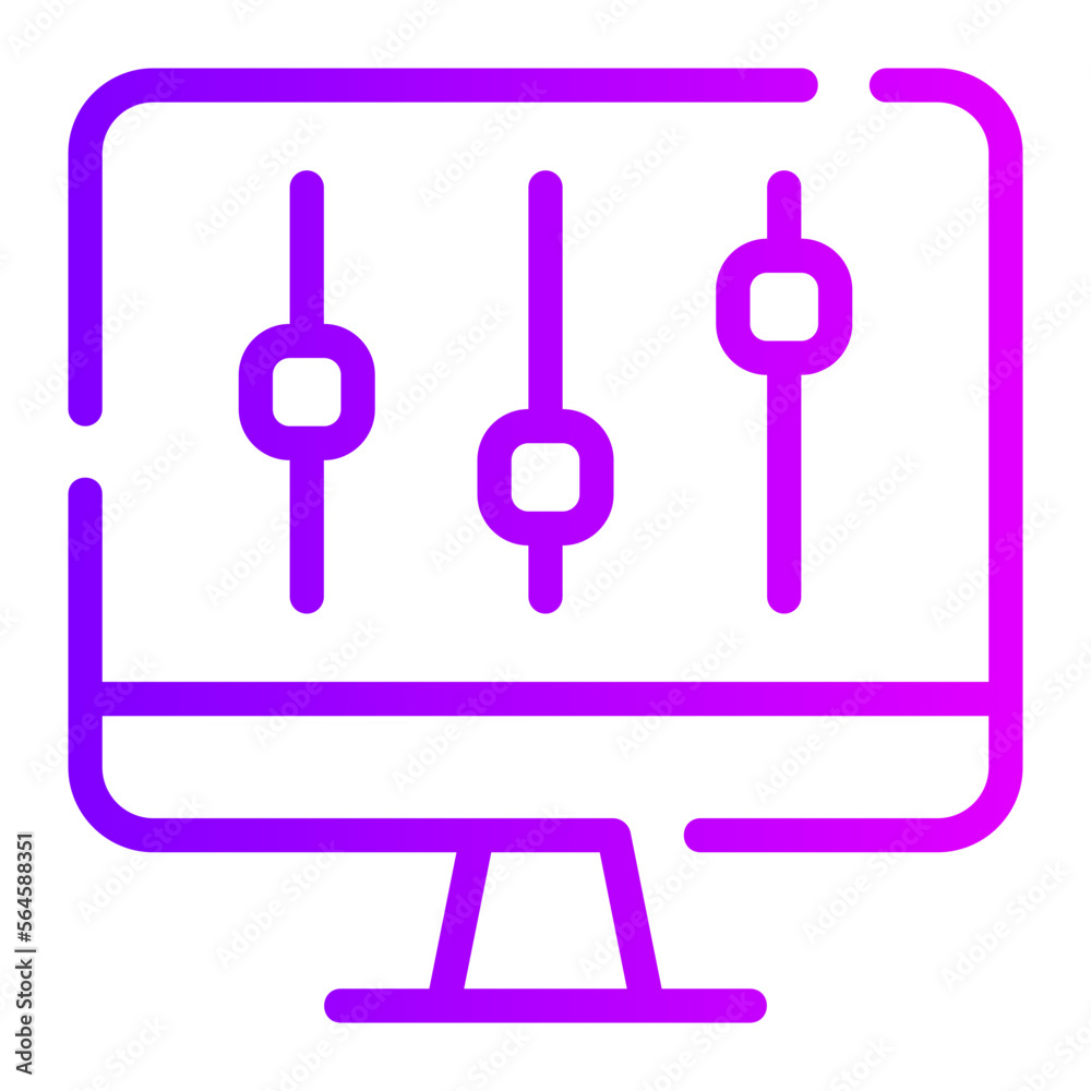 volume controller gradient icon volume controller gradient icon