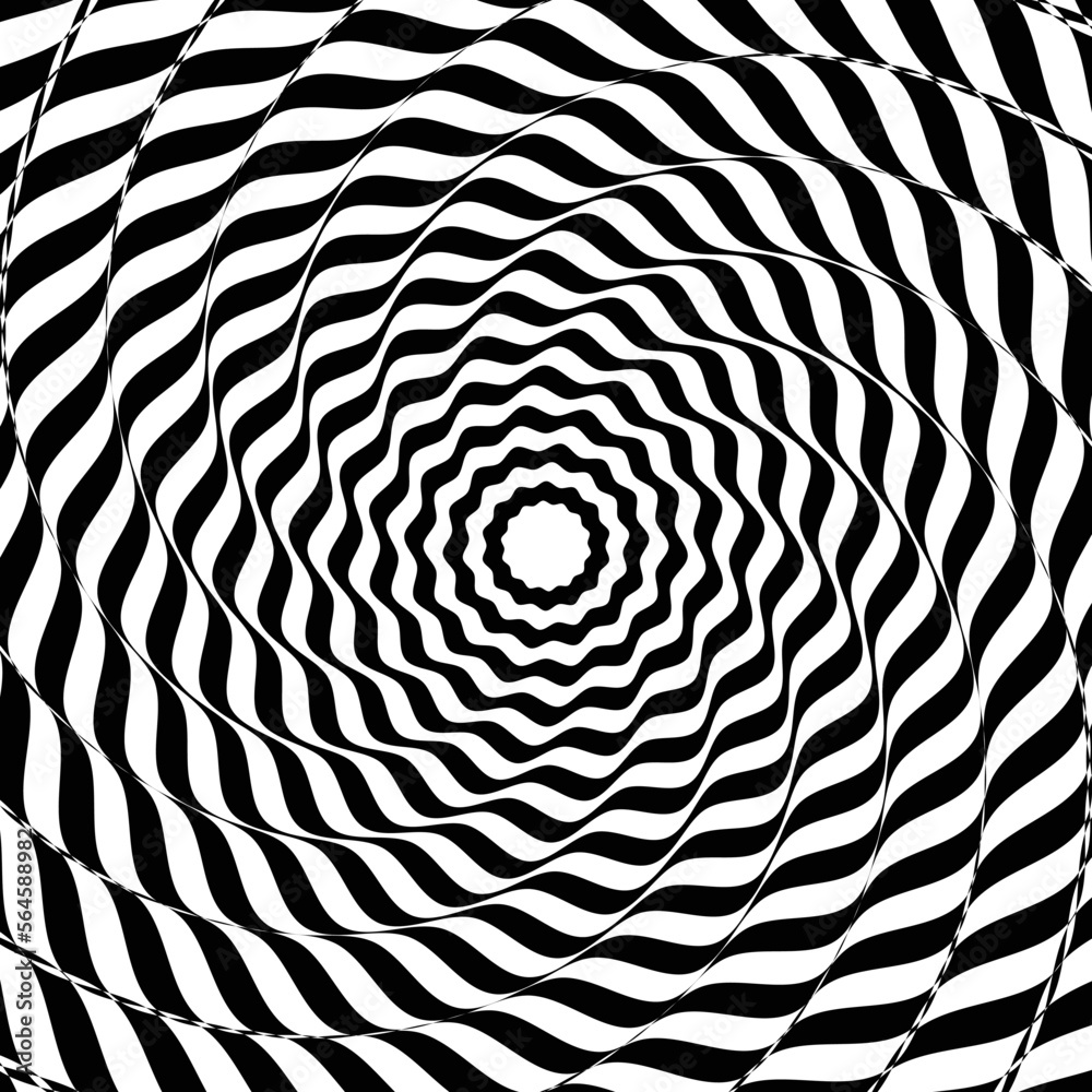 Black and white spiral background Stock Vector | Adobe Stock