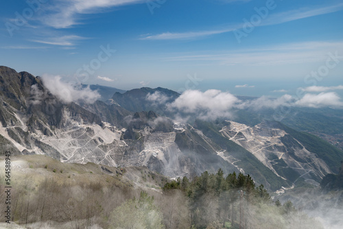 Marmor Steinbruch Carrara in Italien