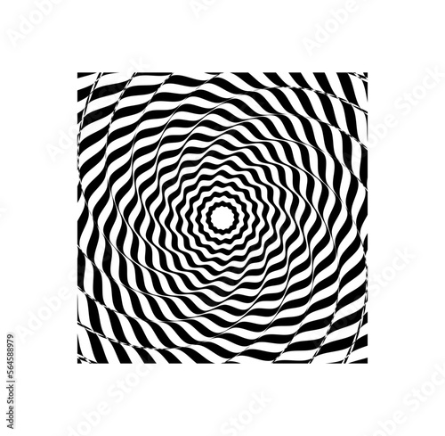 Black and white spiral background