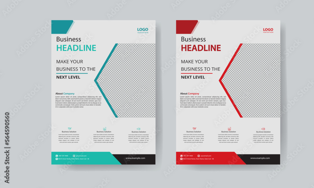 Business flyer template Business flyer template
