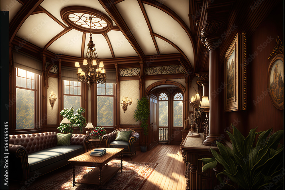 Dark Gothic Castle Interior