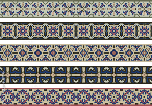 Seamless decorative borders