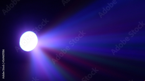 Rays spotlights on the stage during the performance. Lighting equipment. The lighting designer. The art and creativity.