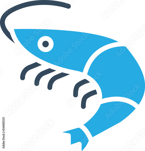 Shrimp Vector Icon
