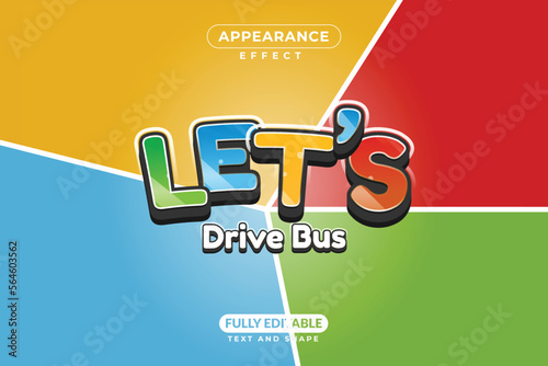 Editable Vector Text Effect Lets Go Title For Branding, Mockup, Social Media Banner, Cover, Book, Games,