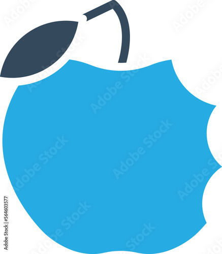 Half apple Vector Icon 