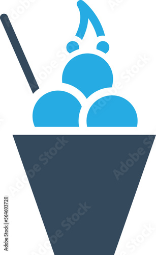 ice cup Vector Icon
