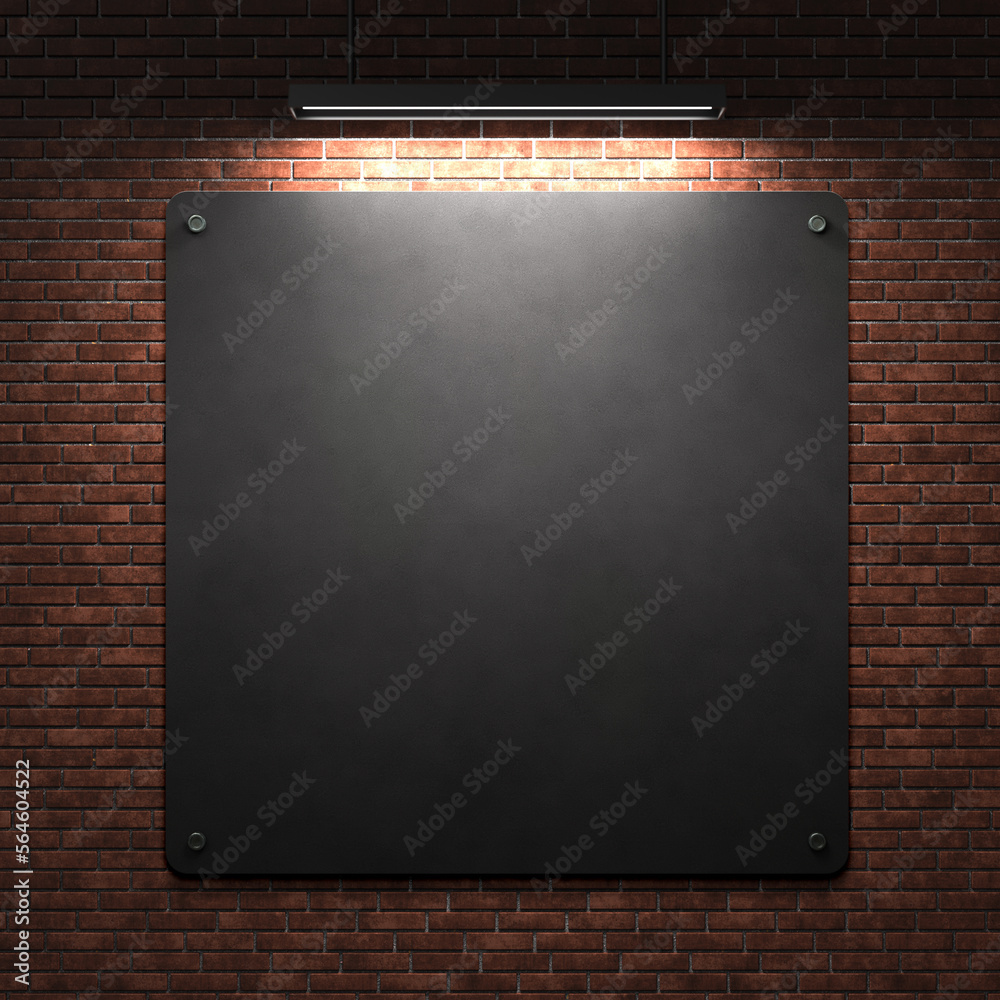 Fototapeta premium Blank signboard shop mockup
