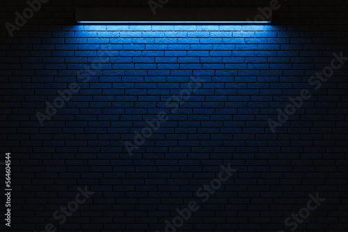 Brick wall with light