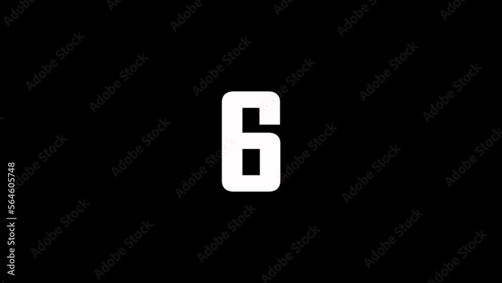 Countdown Timer From 10 to 1 Animation on a black background. Glitch Effect. Festive Events Concept. Futuristic Background. 4K Countdown Timer From 10 to 1 Animation on a black background. Glitch Effect. Festive Events Concept. Futuristic Background. 4K
