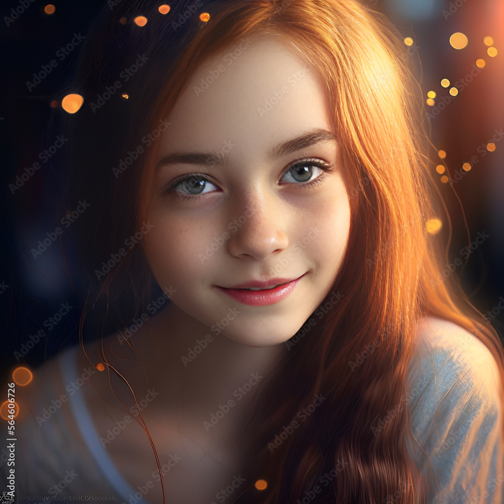 Portrait of a pretty woman in the morning light. Generativ AI Portrait of a pretty woman in the morning light. Generativ AI