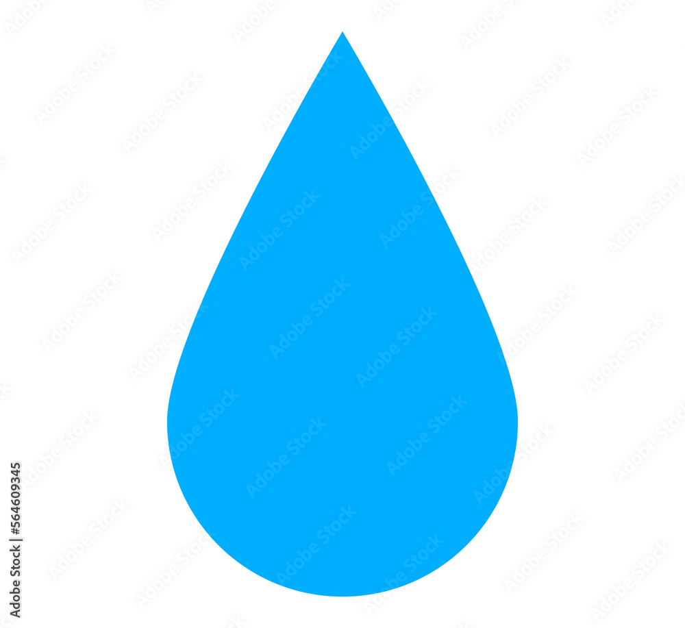 A drop of water. single raindrop flat vector design A drop of water. single raindrop flat vector design