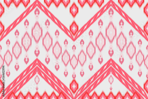 Geometric ethnic oriental seamless pattern traditional Design for background,carpet,wallpaper.clothing,wrapping,Batik fabric,Vector illustration.	