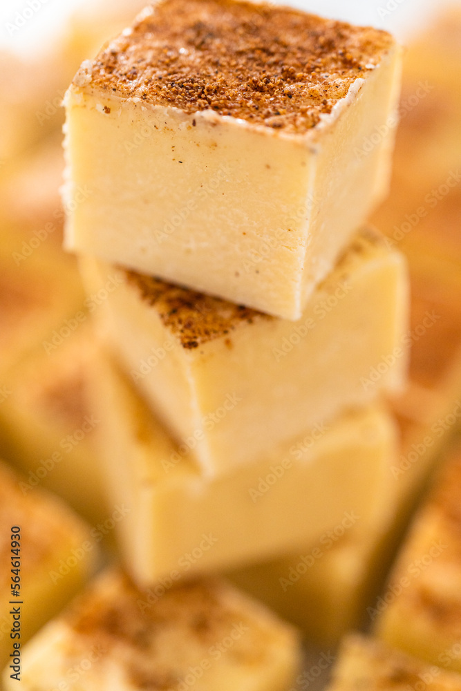 Christmas Eggnog fudge