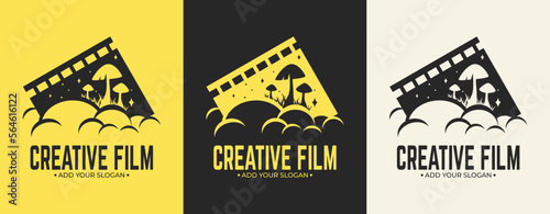 Camera Film Logo. Filmmaking Production Inspiration Design