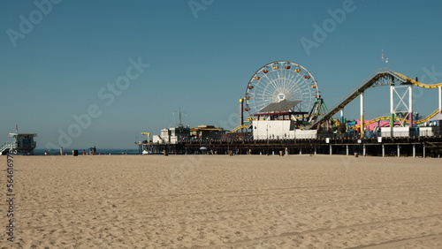 Panorama del parco giochi a Venice Beach photo