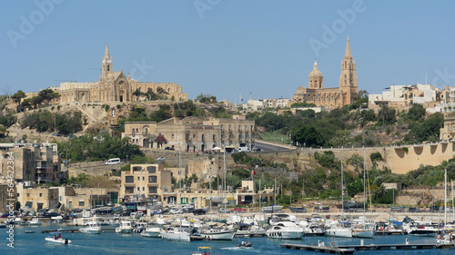 Mgarr, Gozo, Malta, seen from the Gozo ferry photo