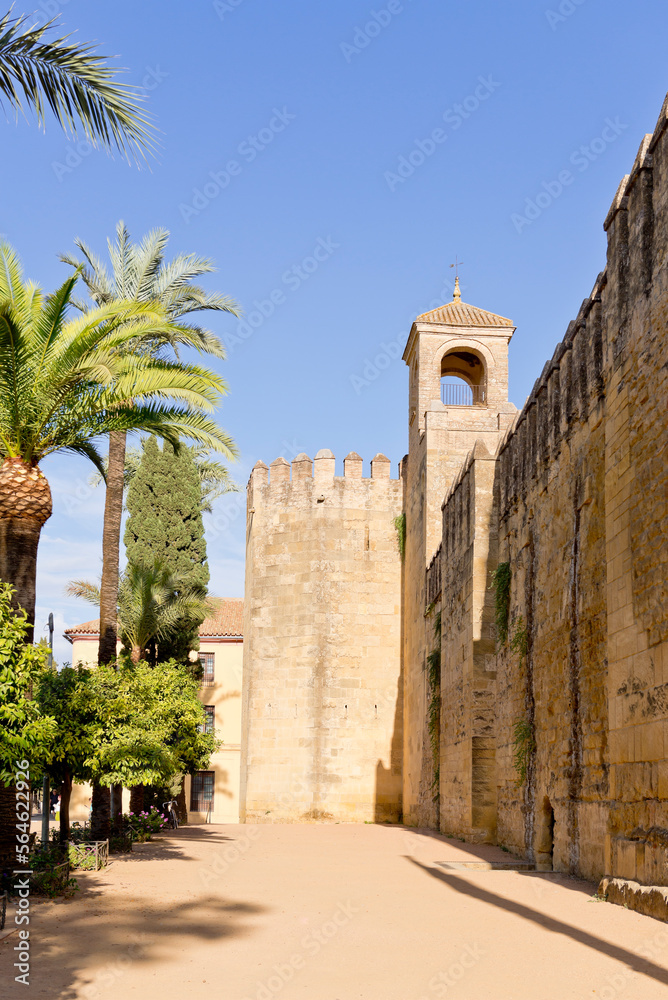 Fototapeta premium Alcazar of the Christian Monarchs, Alcázar de los Reyes Cristianos, Cordoba, Andalusia, Spain