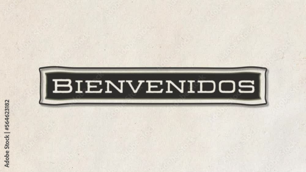 Bienvenidos recurso movimiento para iniciar presentación, post, blog redes video  