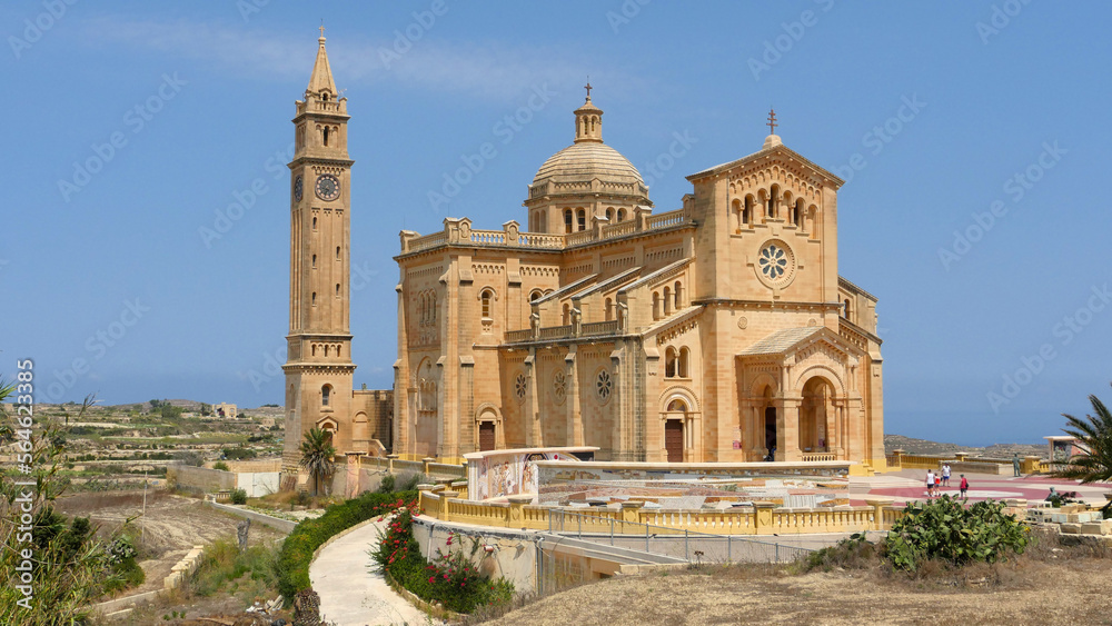 the Basilica of the National Shrine of the Blessed Virgin of Ta' Pinu in Gozo, Malta