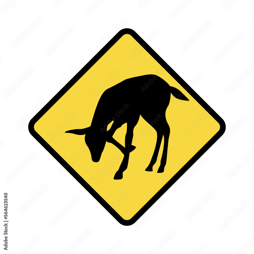 Wild animal signs, Brazilian road sign vector illustration. Wild animal signs, Brazilian road sign vector illustration.