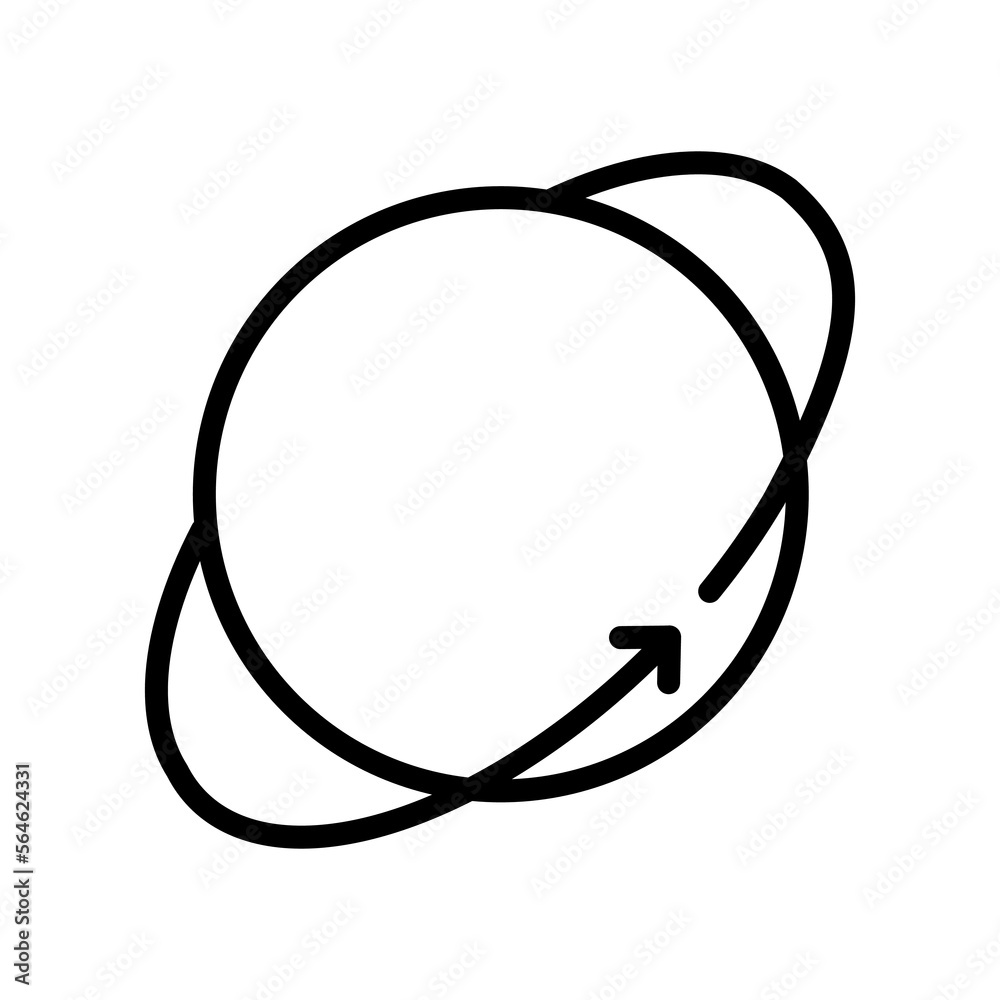 Around the world line icon. Planet, globe, arrow, tourist, vacation, travel, plane, transportation, seasons, continents. Tourism concept. Vector black line icon on a white background Around the world line icon. Planet, globe, arrow, tourist, vacation, travel, plane, transportation, seasons, continents. Tourism concept. Vector black line icon on a white background