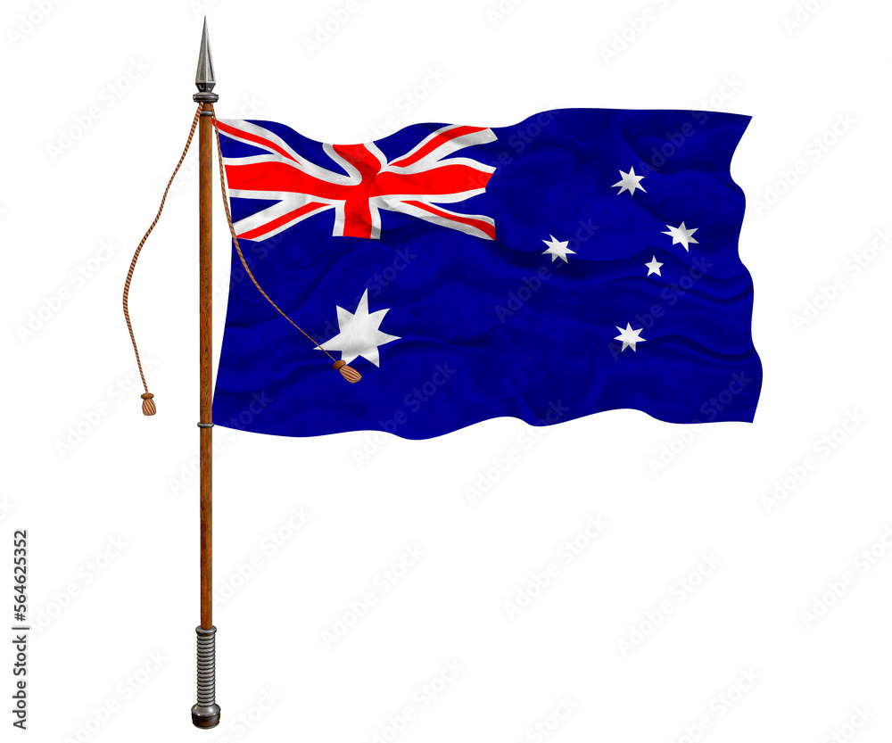 National flag of Australia. Background with flag of Australia. National flag of Australia. Background with flag of Australia.