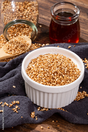 Cereal Healthy Food - Tasty Quinoa Pops Vanilla Flavor photo