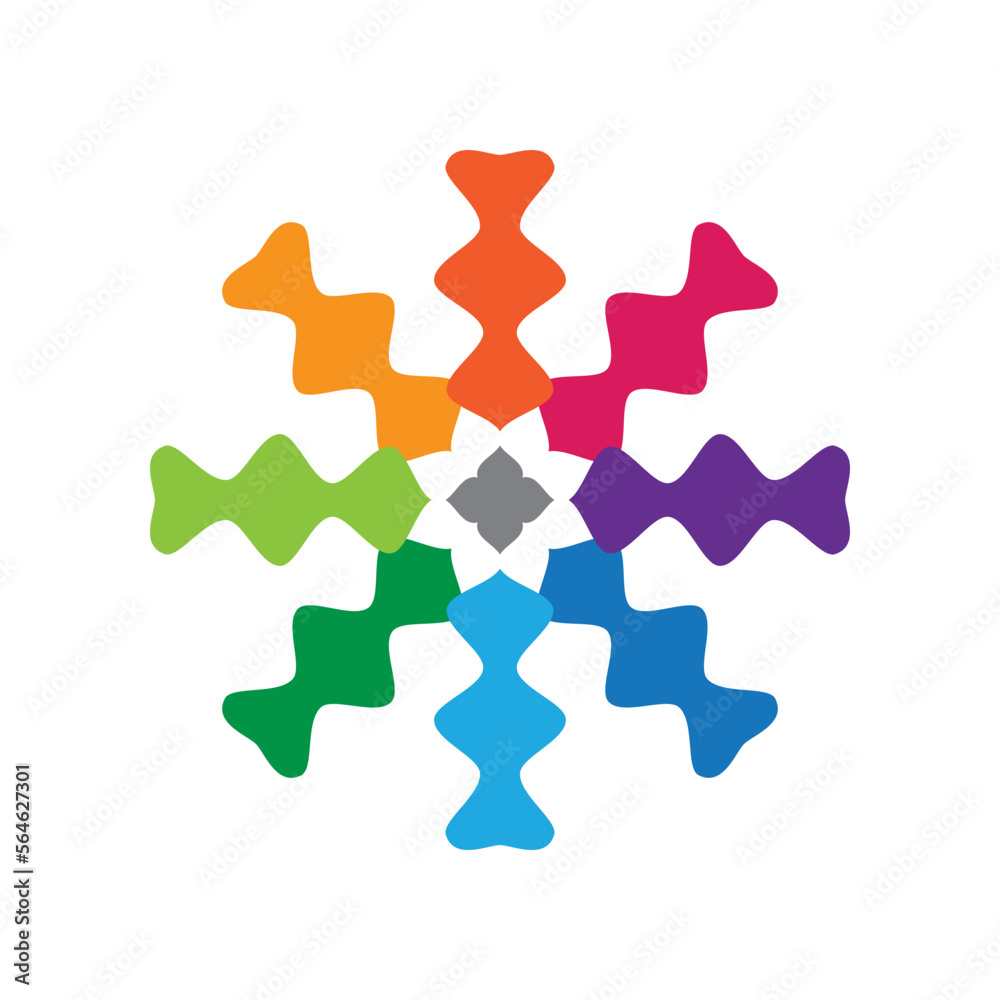 Abstract Circle Colorful Logo Abstract Circle Colorful Logo