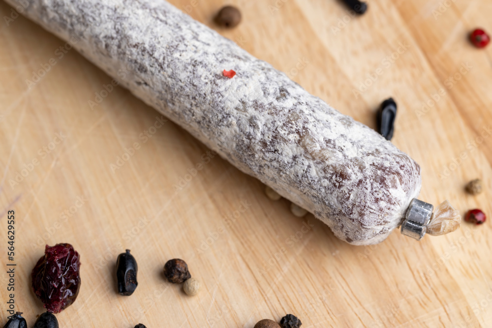 high-quality dried pork sausage with spices high-quality dried pork sausage with spices