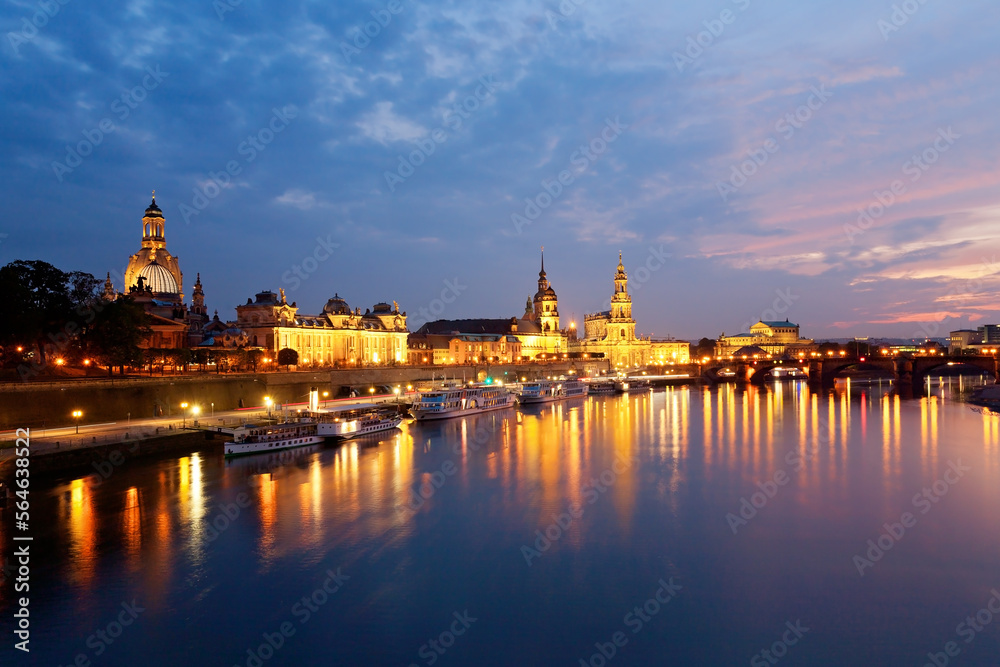 Panoramablick auf Dresden, Deutschland