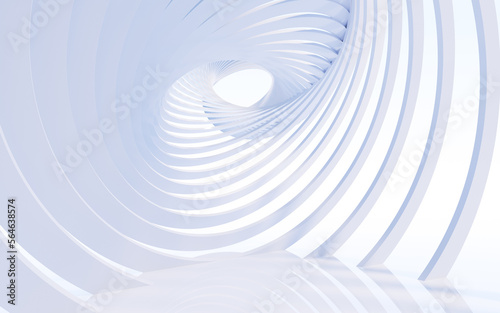 Abstract architecture and curves background, 3d rendering. © 婷婷 季