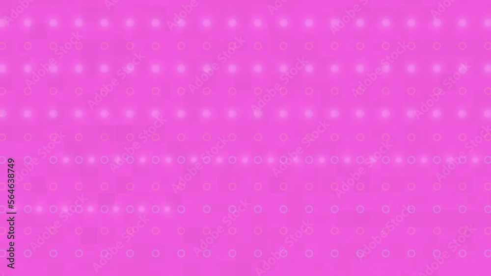 Digital  Data Flow Animation with Glowing Dots and Grid. Abstract Cyber Technology. Motion Graphics Design. 4K