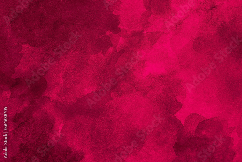 Obraz na płótnie Purple red pink abstract watercolor. Art background for design. Viva magenta. Color 2023. Grunge. Daub, spots. w salonie