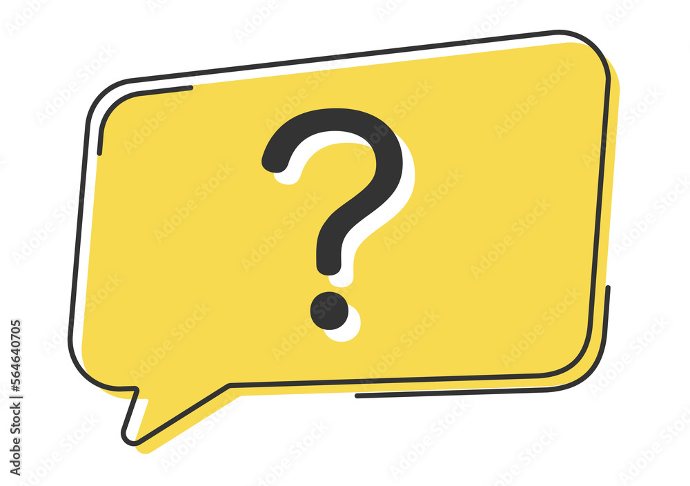 Question mark comic speech bubble in pop art style. Comic speech. Dialog window. Yellow banner for sale. Question mark comic speech bubble in pop art style. Comic speech. Dialog window. Yellow banner for sale.