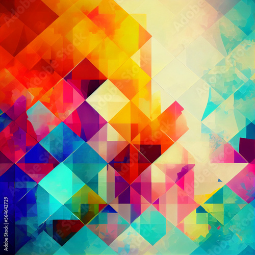 colorful geometric abstract background design 
