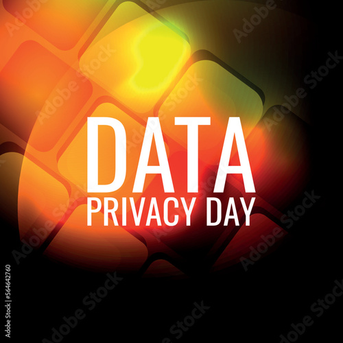  data privacy day . Design suitable for greeting card poster and banner