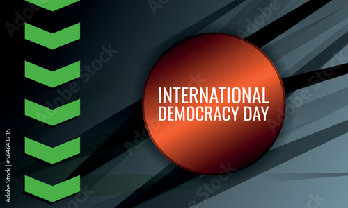  international democracy day . Design suitable for greeting card poster and banner