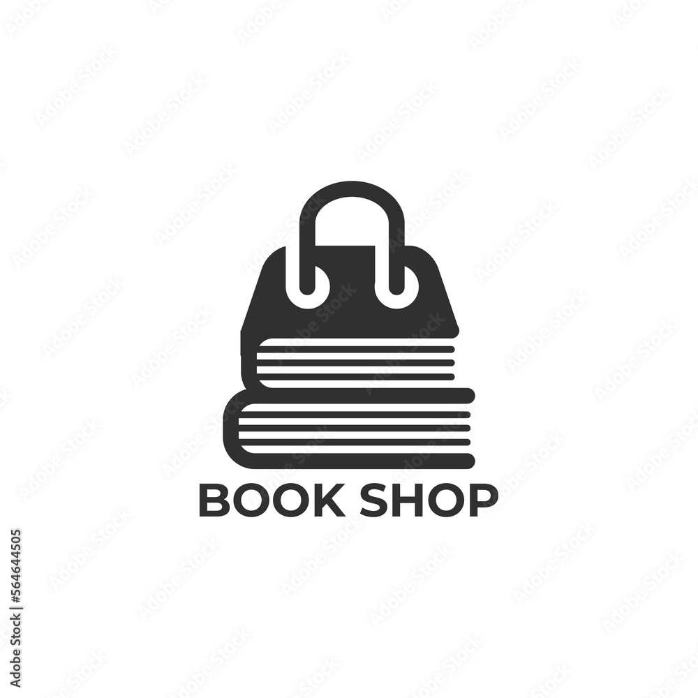 Book Store Logo Template Design Vector. Book shop usable for business and education