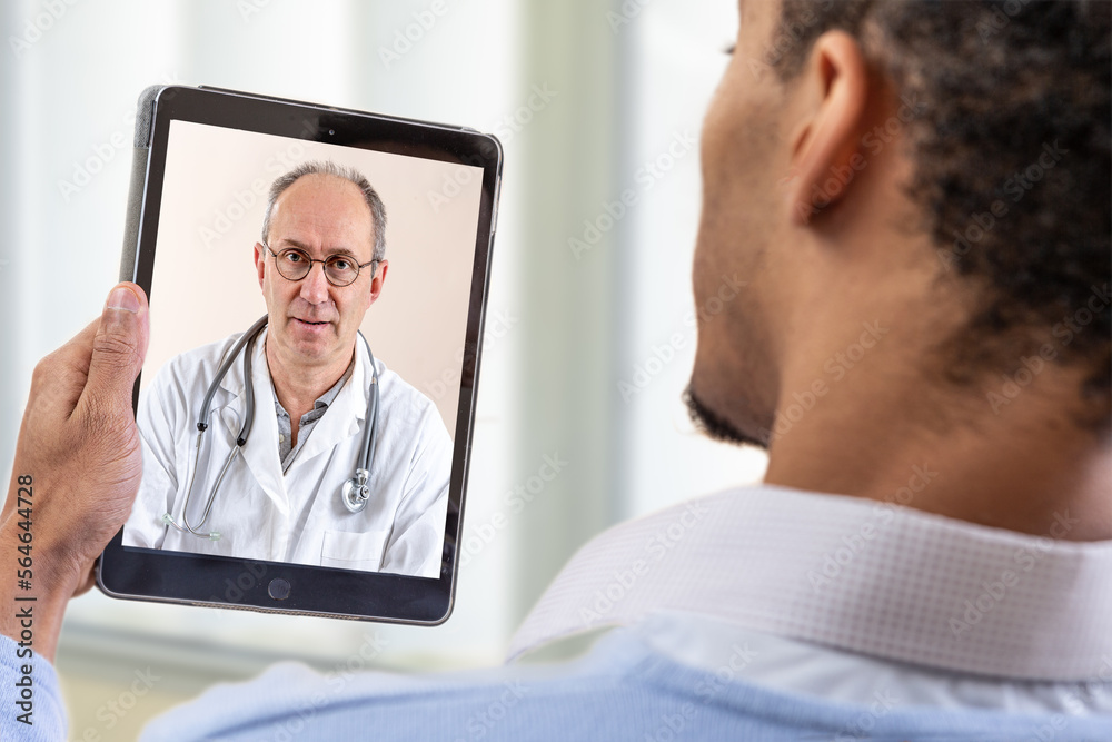 Telemedicine concept. Future broadcast consultation. Diagnosis from home. Telemedicine concept. Future broadcast consultation. Diagnosis from home.