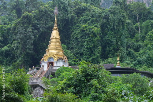 Top view of Wat Tham Pha Plong, Chiang Dao District, Chiang Mai Province