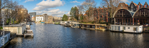 Fotografia, Obraz Panorama of Western Islands neighbourhood in centrum district of Amsterdam, view